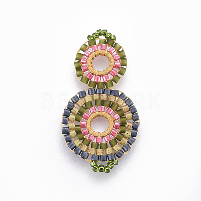 MIYUKI & TOHO Handmade Japanese Seed Beads Links SEED-A027-G13-1