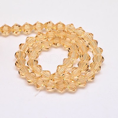 Imitate Austrian Crystal Bicone Glass Beads Strands X1-GLAA-F029-4x4mm-18-1