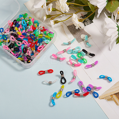 120Pcs 12 Colors Eyeglass Holders KY-CJ0001-32-1