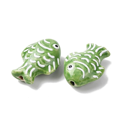 Handmade Porcelain Beads PORC-K010-08K-1