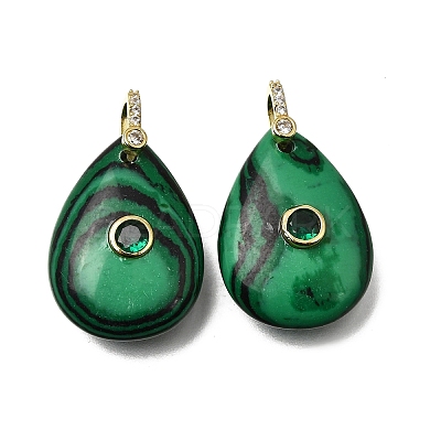 Synthetic Malachite Pendants GG-CBA7610-07G-10-1