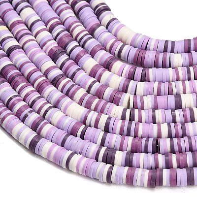 Handmade Polymer Clay Beads Strands PY-CBA21A8-01-1