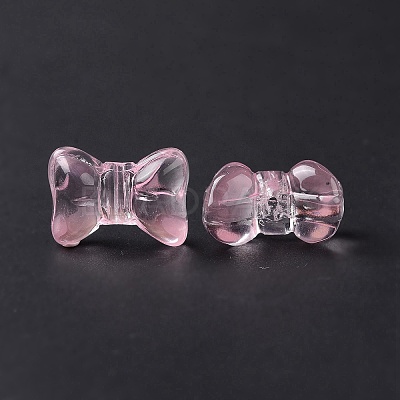 Transparent Spray Painted Glass Beads GLAA-I050-11D-1