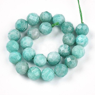 Natural Amazonite Beads Strands G-S345-8mm-25-1