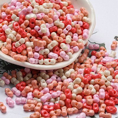 Opaque Baking Paint Glass Seed Beads SEED-K009-01A-26-1