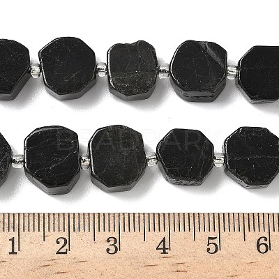 Natural Black Tourmaline Beads Strands G-I394-D17-1