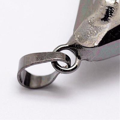Faceted Glass Big Pendants GLAA-G025-02-1