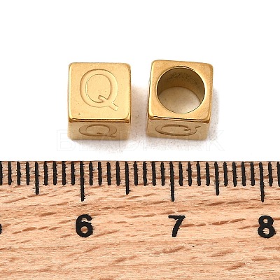 304 Stainless Steel European Beads STAS-D382-02Q-G-1