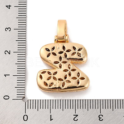 Brass Micro Pave Cubic Zirconia Pendants KK-C076-29Z-G01-1