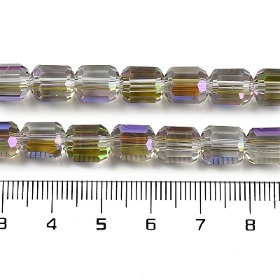 Electroplate Glass Beads Strands GLAA-G112-07B-1