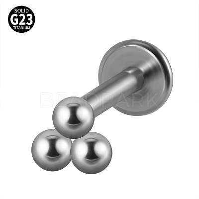 G23 Titanium Threadless Labrets for Women Men WG33C7B-30-1