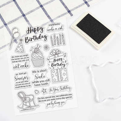 GLOBLELAND Daily Life Pattern Clear Stamps Silicone Stamp Cards for Card  Making Photo Album Decoration and DIY Scrapbooking 