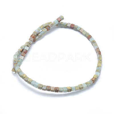 Natural Aqua Terra Jasper Beads Strands G-I213-01-8mm-1