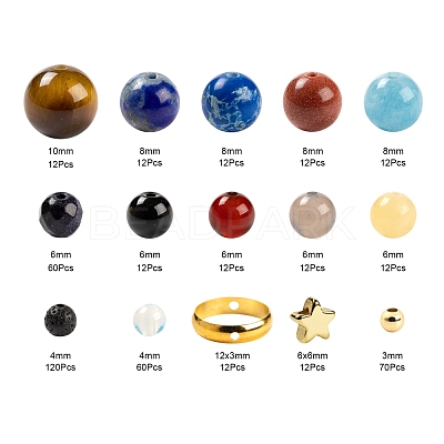 DIY Solar System Theme Planet Jewelry Kits G-LS0002-21-1