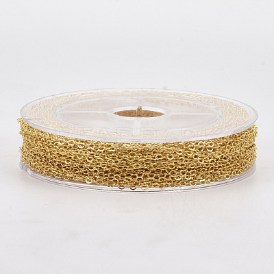 Soldered Brass Heart Chains CHC-T008-03G-1