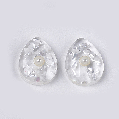 Translucent Resin Cabochons CRES-T014-18E-1