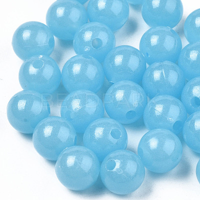 Luminous Acrylic Beads MACR-N008-25B-1