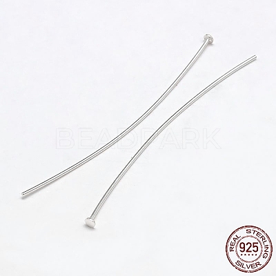925 Sterling Silver Flat Head Pins STER-F018-01C-1