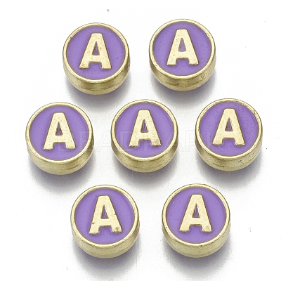 Alloy Enamel Beads X-ENAM-S122-028A-NR-1