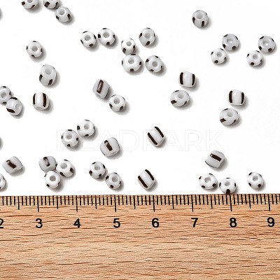6/0 Opaque Colours Seep Glass Seed Beads X-SEED-F003-04A-12-1