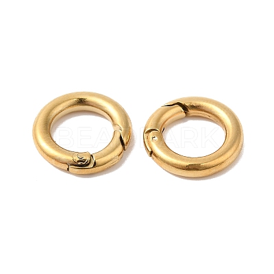 Ion Plating(IP) 304 Stainless Steel Spring Gate Ring X-STAS-Q215-53G-1