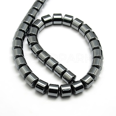 Grade AA Non-magnetic Synthetic Hematite Column Beads Strands X-G-F161-06E-1
