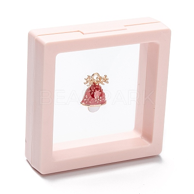 Square Transparent PE Thin Film Suspension Jewelry Display Box CON-D009-01B-04-1
