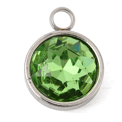 Birthstone Theme August 304 Stainless Steel Pendants STAS-G082-17P-08-1