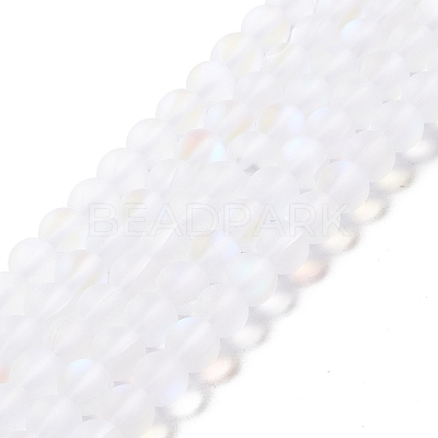 Synthetic Moonstone Beads Strands G-E573-01A-08-1
