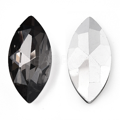 Pointed Back Glass Rhinestone Cabochons RGLA-T083-13x27mm-03-1