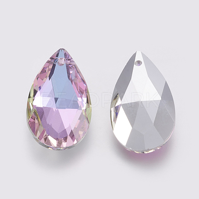 K9 Glass Rhinestone Pendants GLAA-K034-K01-1