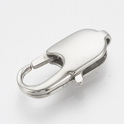 Tarnish Resistant 304 Stainless Steel Lobster Claw Clasps STAS-T033-29B-1