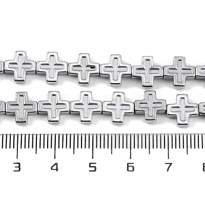Electroplated Synthetic Non-magnetic Hematite Beads Strands G-K375-D02-02-1