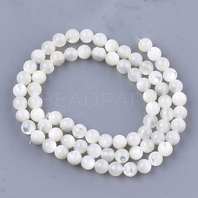 Natural White Shell Beads X-SHEL-T012-49C-1