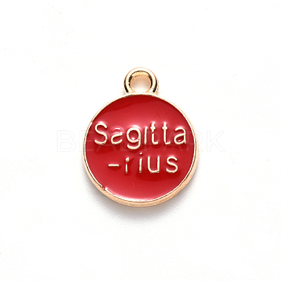Alloy Enamel Pendants ENAM-S124-01A-07F-1