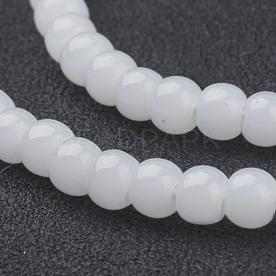 Imitation Jade Glass Beads Strands X-GMR4mmC26-1
