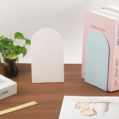 4Pcs 2 Colors Plastic Bookend Display Stands AJEW-CA0004-09-1