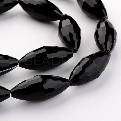 Electroplate Glass and Glass Bead Strands EGLA-K004-B-1
