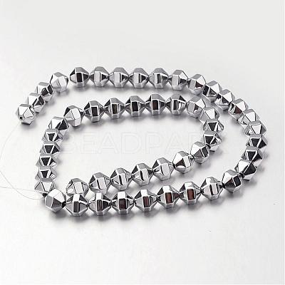Electroplate Non-magnetic Synthetic Hematite Bead Strands G-F300-29B-01-1