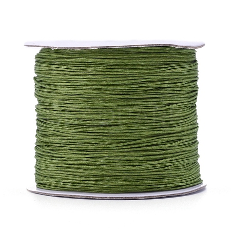 Nylon Braided Cord for Woven Jewelry Making Macrame Craft NWIR-D055-0.6mm-24-1