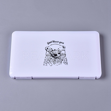Portable Plastic Mouth Covers Storage Box CON-E022-02C-1