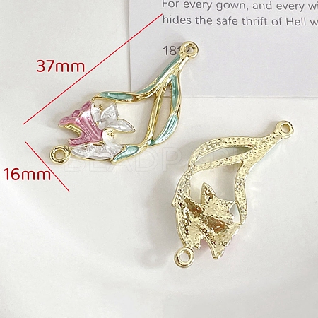 Alloy Enamel Connector Charms PW-WG61801-07-1