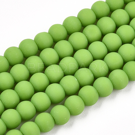 Opaque Glass Beads Strands GLAA-T032-P4mm-MD06-1