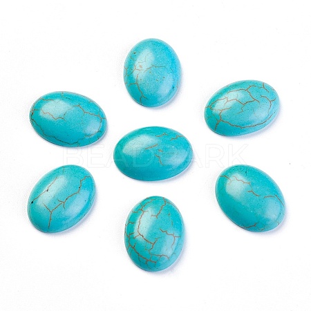 Synthetic Turquoise Cabochons X-G-H1554-20x15x6-1