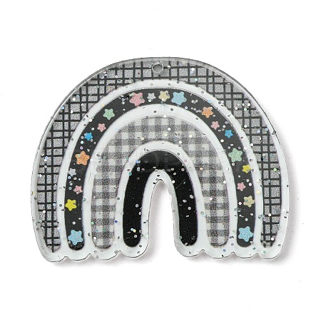 Opaque Acrylic Pendants SACR-P032-01A-1