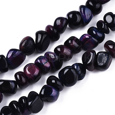 Natural Tiger Eye Beads Strands G-S374-003G-1