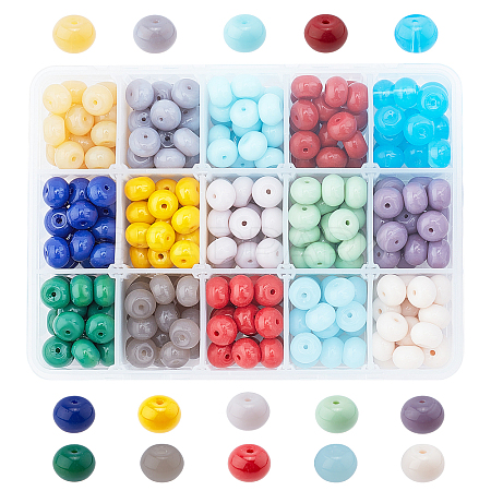   Opaque Solid Color Glass Beads GLAA-PH0001-07-1