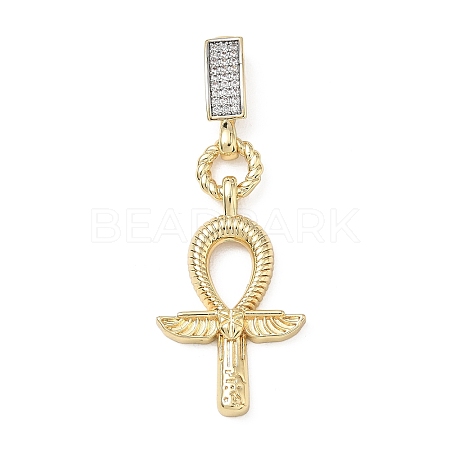 Easter Brass Micro Pave Cubic Zirconia Pendants LS-KK-F939-02C-G-1