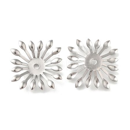 304 Stainless Steel Bead Caps STAS-B087-10H-P-1