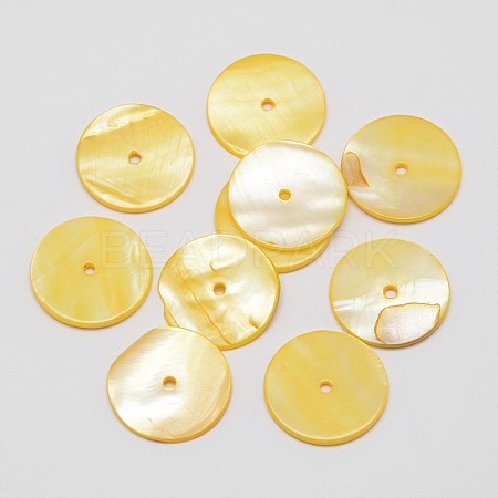 Dyed Natural Shell Beads SHEL-P004-06C-1